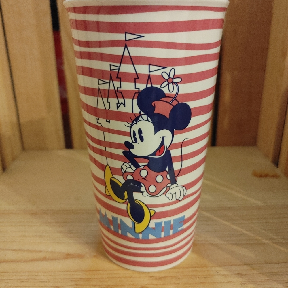 Disney Parks Minnie Mouse Ceramic Travel Mug